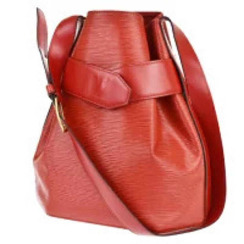 Louis Vuitton Sac Depaule Shoulder Bag Epi Leather Castilian Red